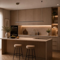 Lampa wisząca BEAM-120 LED - tytanowa oprawa liniowa - zdjęcie produktu