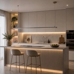 Lampa wisząca BEAM-80 LED - tytanowa oprawa liniowa - zdjęcie produktu