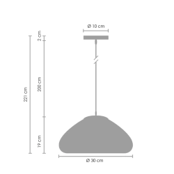 Lampa wisząca VICTORY GLOW M złota 30 cm - zdjęcie produktu