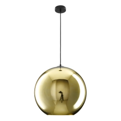 Lampa wisząca MIRROR GLOW - L złota 40 cm - zdjęcie produktu