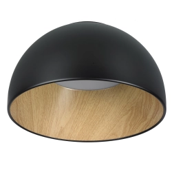 Plafon ledowy PADELLA okrągły czarny 35 cm - zdjęcie produktu