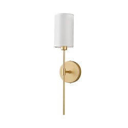 Lampa ścienna DARLING 53 cm- złoty kinkiet z abażurem - zdjęcie produktu