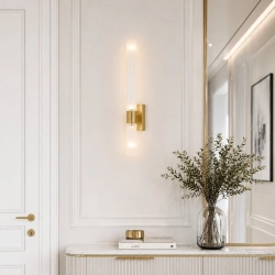 Lampa ścienna SOLO LED biało złota 60 cm - zdjęcie produktu