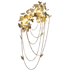 Lampa ścienna BLOSSOM złota 120 cm - zdjęcie produktu