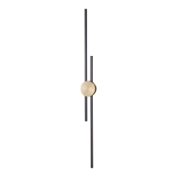 Lampa ścienna CENTRO 122 cm - LED, czarno mosiężny - zdjęcie produktu