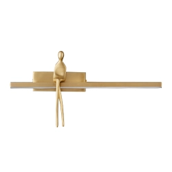 Lampa ścienna AMICI 31 cm LED złota, mosiądz - zdjęcie produktu