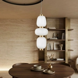 Lampa wisząca BRILLA-3, 23 cm, złota - zdjęcie produktu