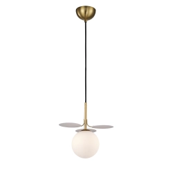 Lampa wisząca CHIC-1 biało złota, 20 cm - zdjęcie produktu