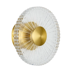 Lampa ścienna SUNBLAST - kinkiet LED 20 cm, złoty - zdjęcie produktu