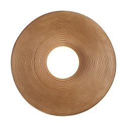 Lampa ścienna ILUSIONI 26 cm - okrągły kinkiet beżowy - zdjęcie produktu