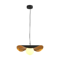 Lampa wisząca ENZO 40 cm - czarno złota - zdjęcie produktu