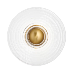 Lampa ścienna HELIOS 30 cm transparentno złota - zdjęcie produktu