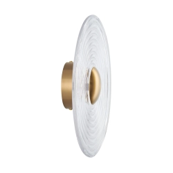 Lampa ścienna HELIOS 30 cm transparentno złota - zdjęcie produktu