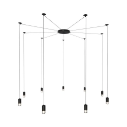 Lampa wisząca LINEA-9 czarna - zdjęcie produktu