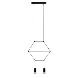 Lampa wisząca LINEA-2 czarna 35 cm - zdjęcie produktu