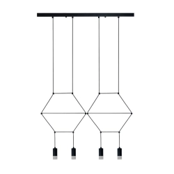 Lampa wisząca LINEA-4 LONG czarna 70 cm - zdjęcie produktu