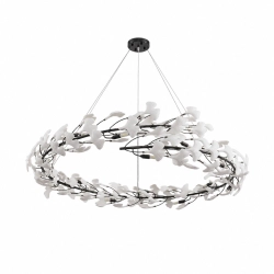 Lampa wisząca BOTANIKA 150 cm - czarna, G9, regulowana, designerska - zdjęcie produktu