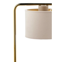 Lampka z abażurem welur ARIEL złoty szczotkowany beż 41684 Sigma - zdjęcie 2
