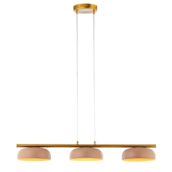 Lampa wisząca OLAF 3 złoty szczotkowany ciepły beż 41685 Sigma - zdjęcie 1