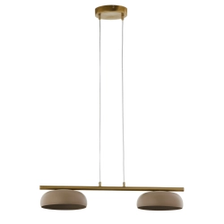 Lampa wisząca OLAF 2 złoty szczotkowany ciepły beż 41686 Sigma - zdjęcie 1