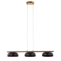 Lampa wisząca OLAF 3 złoty szczotkowany czarny 41689 Sigma - zdjęcie 1