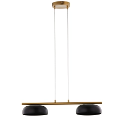 Lampa wisząca OLAF 2 złoty szczotkowany czarny 41690 Sigma - zdjęcie 1