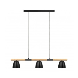 kinkiecik.pl Lampa wisząca czarna 3 klosze THEO 2112603003 Nordlux