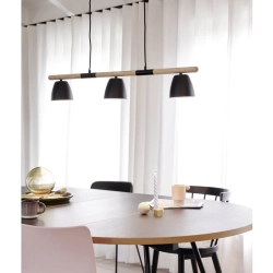 kinkiecik.pl Lampa wisząca czarna 3 klosze THEO 2112603003 Nordlux