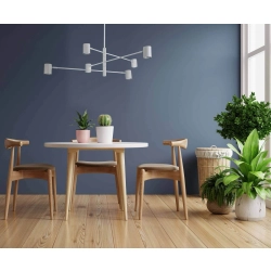 Lampa sufitowa biała SNOW 6 LP-731/6P WH LIGHT PRESTIGE - zdjęcie produktu