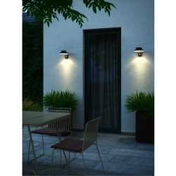 Solarna kinkiet ogrodowy Justina IP44 - Nordlux, czarny 2418071003