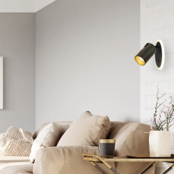 Spot Parma 1 1xGU10 + 1xLED CCT czarny LP-0612/1WS BK LIGHT PRESTIGE