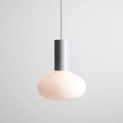 LAMPA WISZĄCA FLO SZARY M (opal glass) 7000G22_M Aldex - zdjęcie dodatkowe 1