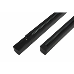 Szyna 3 fazowa montażowa Track set 1,5m + End power + End Cap (black) AZ3001 AZZARDO