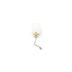 TAINA z abażurem biała nikiel mat 230V E27 LED 28+3W 25° 3000K R12956 Rendl light studio - zdjęcie produktu