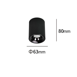 Oprawa natynkowa Tom czarna LED CCT LP-4848/1RM BK Light Prestige