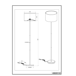Lampa podłogowa HOSTEL – 408200179 TRIO - zdjęcie produktu