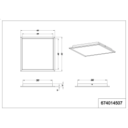 Lampa sufitowa PHOENIX – 674014507incl. 1x SMD LED, 25W · 1x 2500lm, 3000K TRIO - zdjęcie produktu