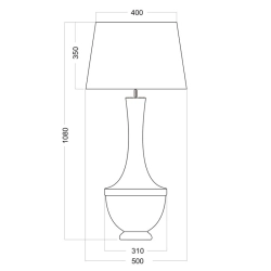 TROYA COPPER lampa stołowa L232322256 4Concepts L232322256 - zdjęcie 2