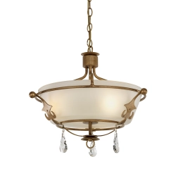 Lampa wisząca Windsor – 3 źródła światła – Złota patyna WINDSOR-SF-GOLD Elstead Lighting