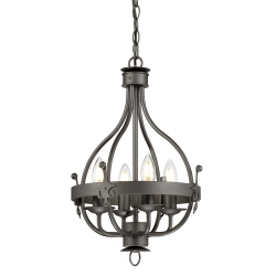 Lampa wisząca Windsor – 4 źródła światła – Grafitowe WINDSOR4-GR Elstead Lighting