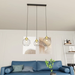 Lampa wisząca NANDO 3 BL GOLD 1368/3 EMIBIG Lighting