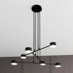 Lampa wisząca MODUS 6 BLACK 1339/6 EMIBIG Lighting zdjęcie produktu