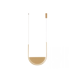 23167 PENDANT LED LIGHT 20W 3000K,4000K GOLD-CHAMPAGNE Zambelis Lights