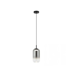 23217 PENDANT LED LIGHT 12W 3000K BLACK-SMOKED GLASS Zambelis Lights