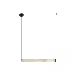 2538 PENDANT LED LINE LIGHT 20W 3000K TRIAC SANDY BLACK - ALABASTER Zambelis Lights