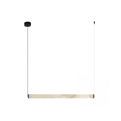 2539 PENDANT LED LINE LIGHT 23W 3000K TRIAC SANDY BLACK - ALABASTER Zambelis Lights