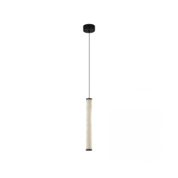 2540 PENDANT LED LIGHT 15W 3000K TRIAC SANDY BLACK - ALABASTER Zambelis Lights