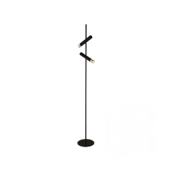 22032 FLOOR LED LAMP 7W 3000K SANDY BLACK - GOLD METAL - ALUMINIUM Zambelis Lights