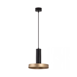 22178 PENDANT LIGHT 1XGU10 SANDY BLACK-GOLD Zambelis Lights