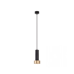 22185 PENDANT LIGHT 1XGU10 SANDY BLACK-GOLD Zambelis Lights